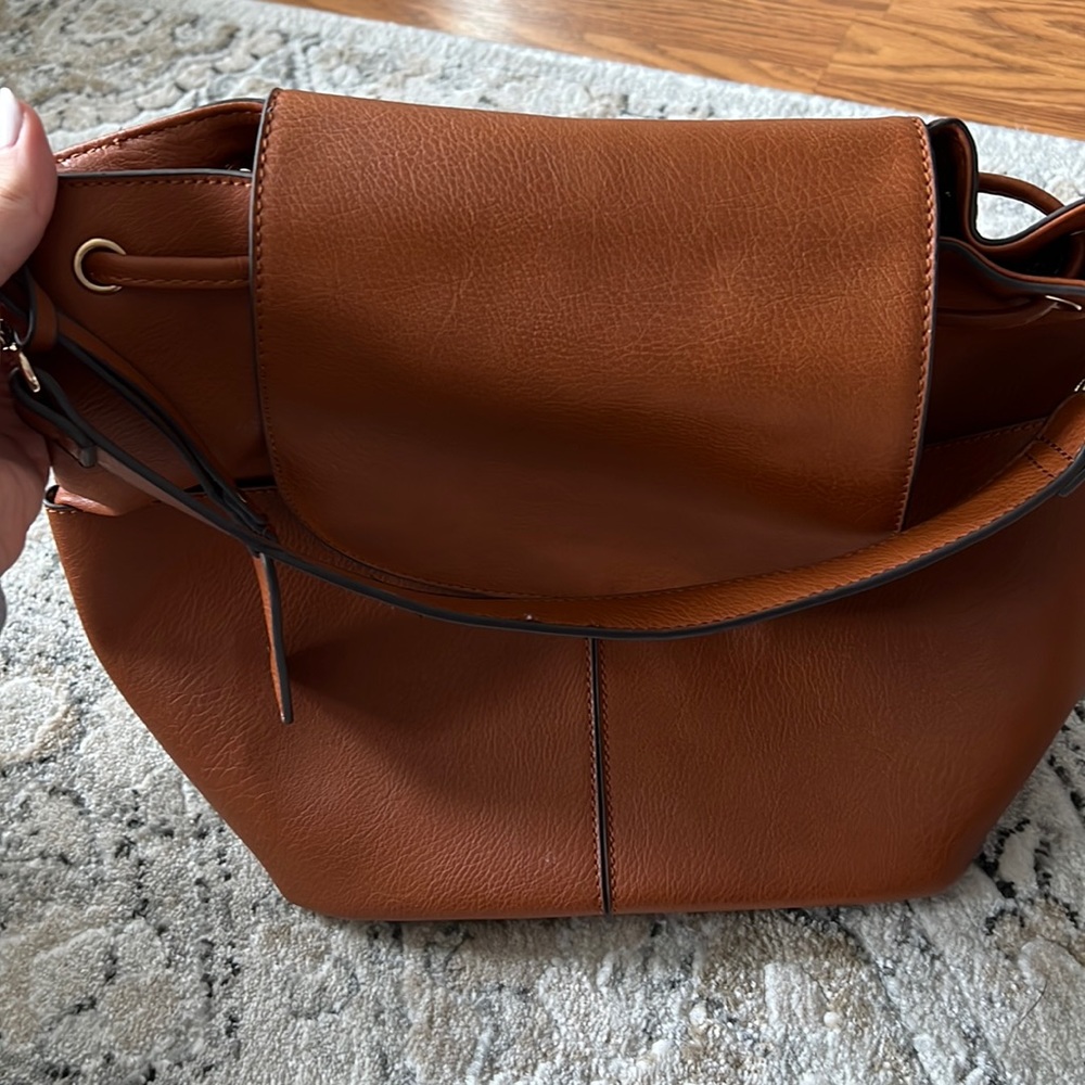Tan backpack